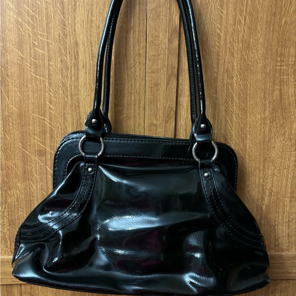 Franco Sarto- Beautiful black patent bag 19 inch tall - 15 inch wide - Picture 4 of 7